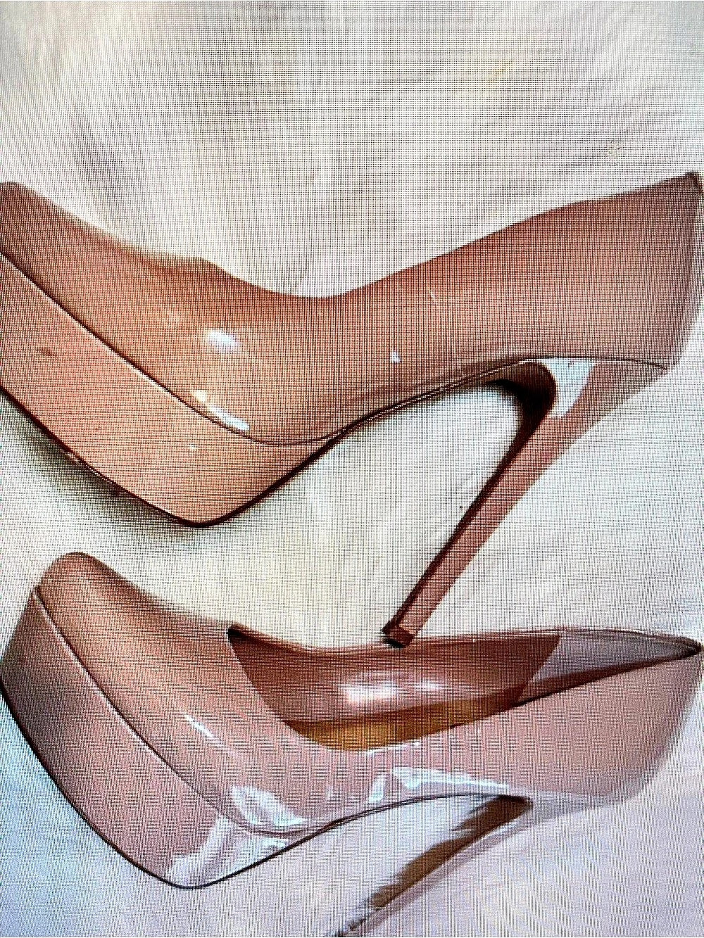 Pointed Toe Stiletto Heels in Brown Like New